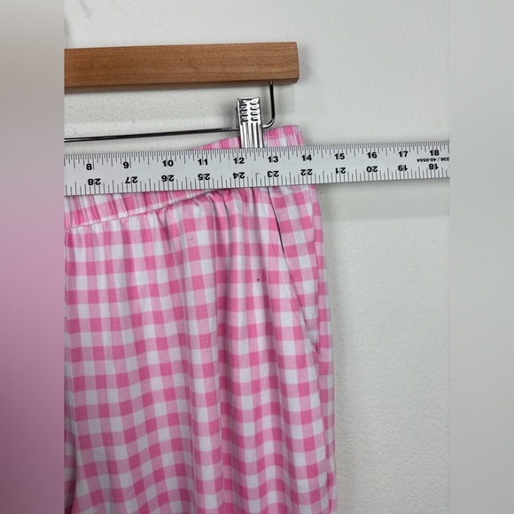Draper James Hilary Pink Gingham Pajama Set Size Small checkered girly Lounge - Picture 7 of 13